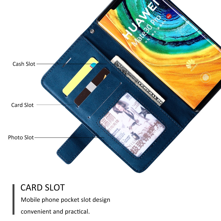 For Huawei Mate 30 Pro Skin Feel Splicing Horizontal Flip Leather Case with Holder & Card Slots & Wallet & Photo Frame