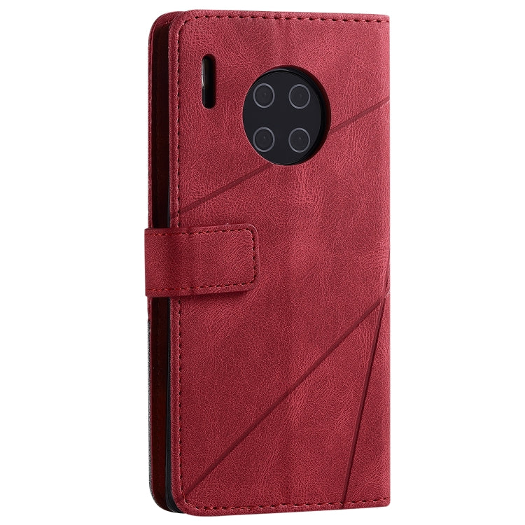 For Huawei Mate 30 Pro Skin Feel Splicing Horizontal Flip Leather Case with Holder & Card Slots & Wallet & Photo Frame