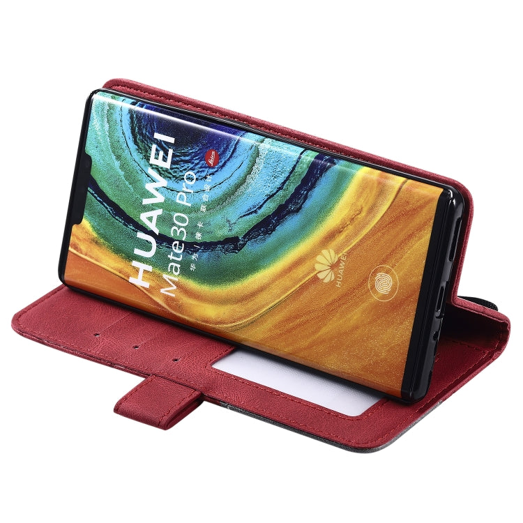 For Huawei Mate 30 Pro Skin Feel Splicing Horizontal Flip Leather Case with Holder & Card Slots & Wallet & Photo Frame