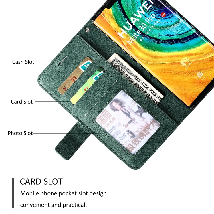 For Huawei Mate 30 Pro Skin Feel Splicing Horizontal Flip Leather Case with Holder & Card Slots & Wallet & Photo Frame