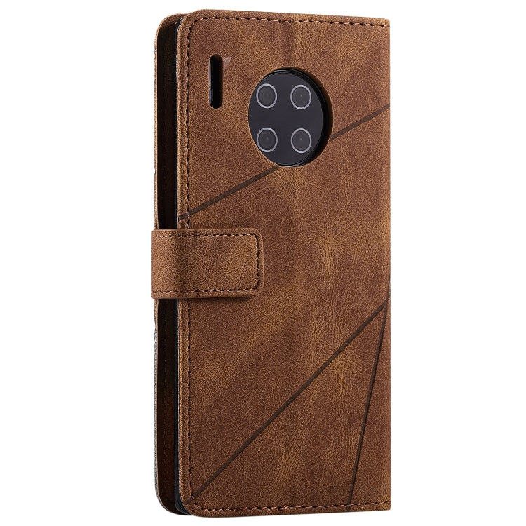 For Huawei Mate 30 Pro Skin Feel Splicing Horizontal Flip Leather Case with Holder & Card Slots & Wallet & Photo Frame