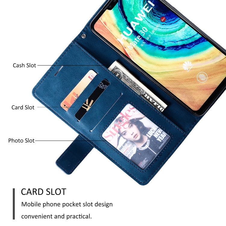 For Huawei Mate 30 Skin Feel Splicing Horizontal Flip Leather Case with Holder & Card Slots & Wallet & Photo Frame