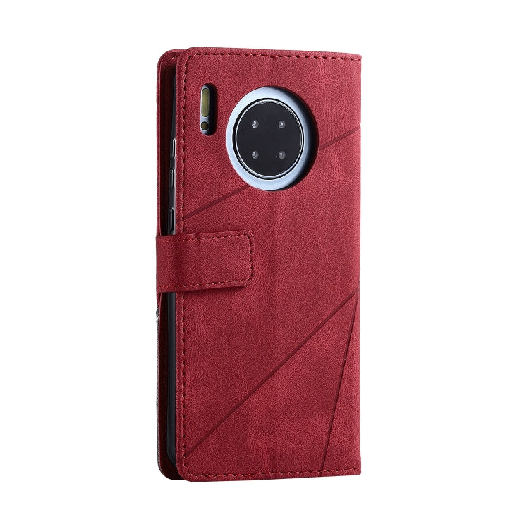 For Huawei Mate 30 Skin Feel Splicing Horizontal Flip Leather Case with Holder & Card Slots & Wallet & Photo Frame
