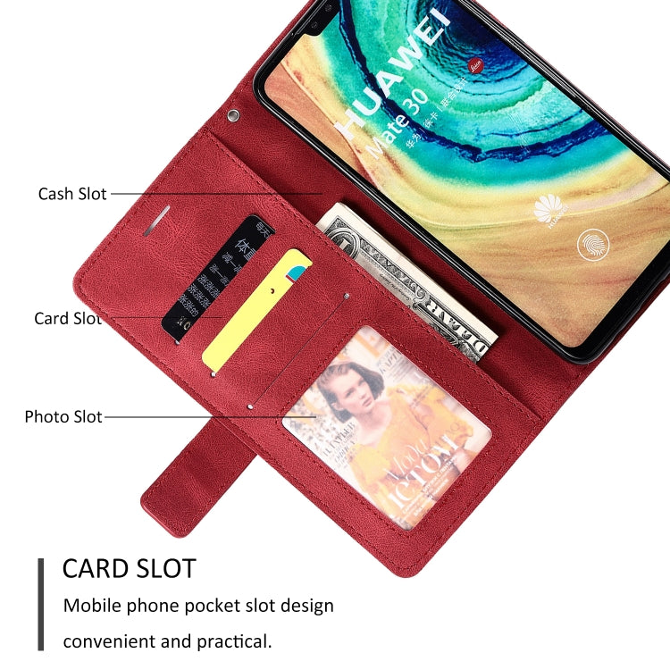 For Huawei Mate 30 Skin Feel Splicing Horizontal Flip Leather Case with Holder & Card Slots & Wallet & Photo Frame
