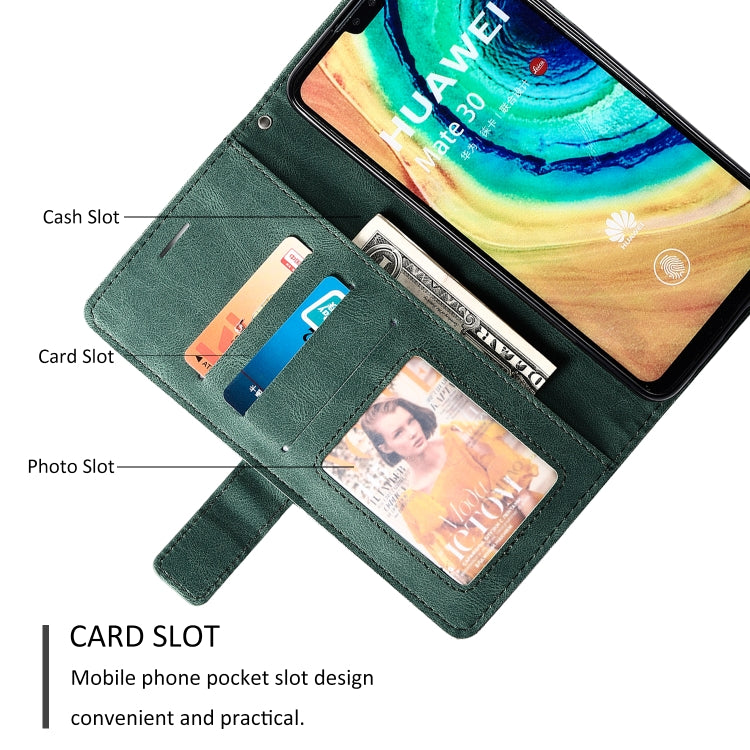 For Huawei Mate 30 Skin Feel Splicing Horizontal Flip Leather Case with Holder & Card Slots & Wallet & Photo Frame