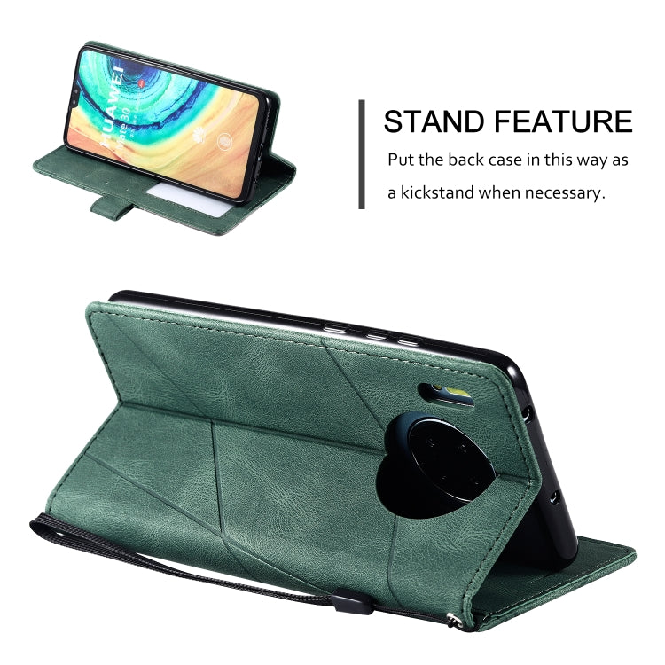 For Huawei Mate 30 Skin Feel Splicing Horizontal Flip Leather Case with Holder & Card Slots & Wallet & Photo Frame