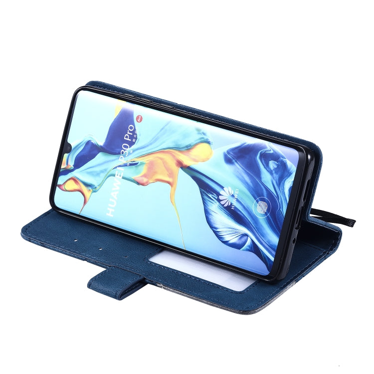 For Huawei P30 Pro Skin Feel Splicing Horizontal Flip Leather Case with Holder & Card Slots & Wallet & Photo Frame