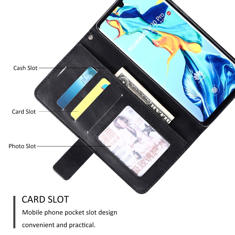 For Huawei P30 Pro Skin Feel Splicing Horizontal Flip Leather Case with Holder & Card Slots & Wallet & Photo Frame
