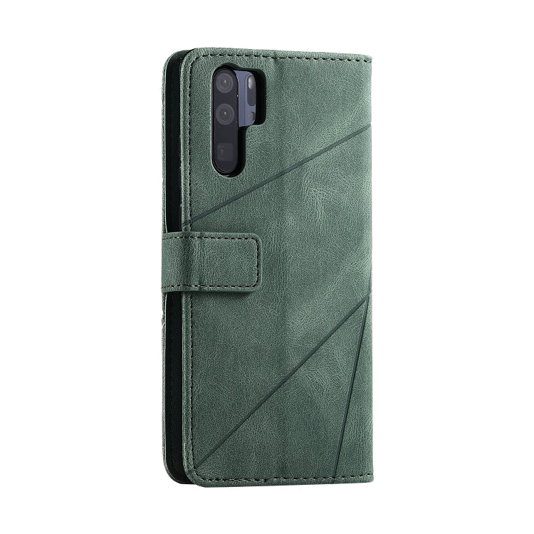 For Huawei P30 Pro Skin Feel Splicing Horizontal Flip Leather Case with Holder & Card Slots & Wallet & Photo Frame