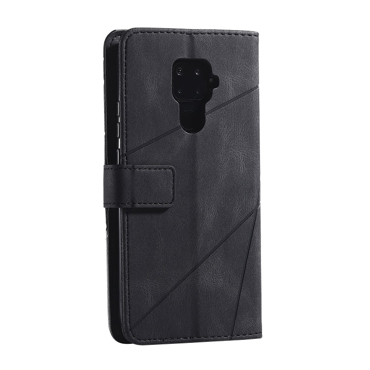 For  Huawei Mate 30 Lite Skin Feel Splicing Horizontal Flip Leather Case with Holder & Card Slots & Wallet & Photo Frame