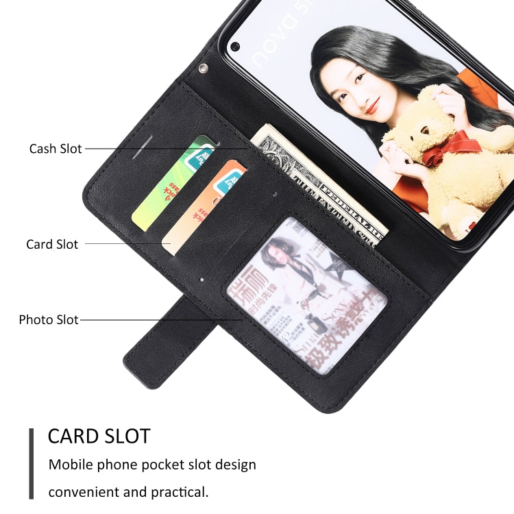 For  Huawei Mate 30 Lite Skin Feel Splicing Horizontal Flip Leather Case with Holder & Card Slots & Wallet & Photo Frame