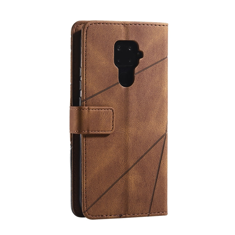For  Huawei Mate 30 Lite Skin Feel Splicing Horizontal Flip Leather Case with Holder & Card Slots & Wallet & Photo Frame