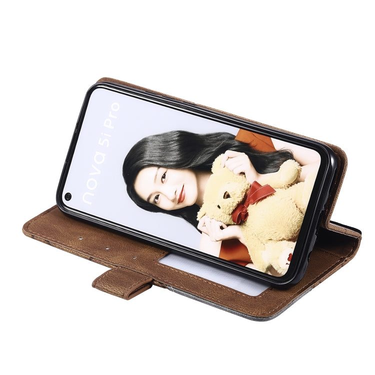 For  Huawei Mate 30 Lite Skin Feel Splicing Horizontal Flip Leather Case with Holder & Card Slots & Wallet & Photo Frame