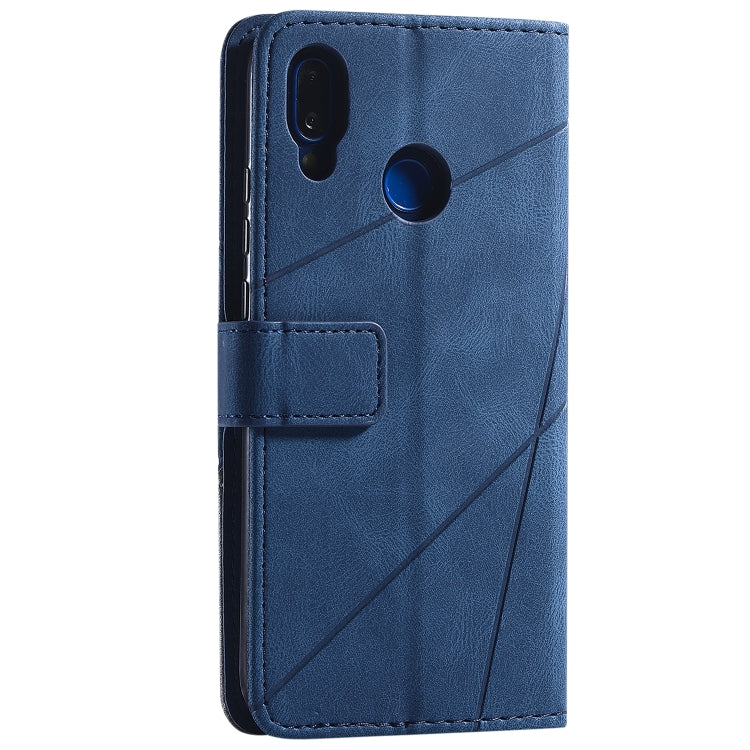 For Huawei P20 Lite Skin Feel Splicing Horizontal Flip Leather Case with Holder & Card Slots & Wallet & Photo Frame