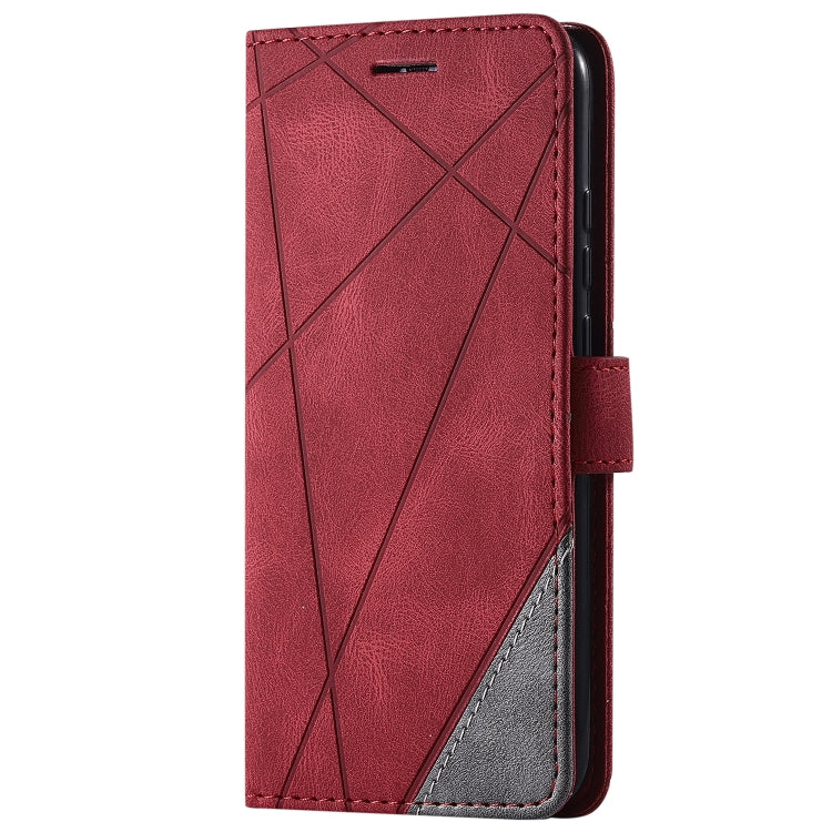 For Huawei P20 Lite Skin Feel Splicing Horizontal Flip Leather Case with Holder & Card Slots & Wallet & Photo Frame