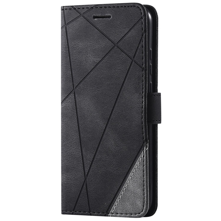For Huawei P20 Lite Skin Feel Splicing Horizontal Flip Leather Case with Holder & Card Slots & Wallet & Photo Frame