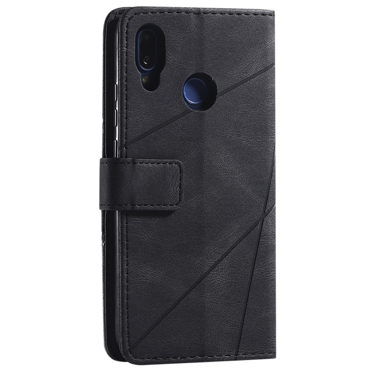 For Huawei P20 Lite Skin Feel Splicing Horizontal Flip Leather Case with Holder & Card Slots & Wallet & Photo Frame