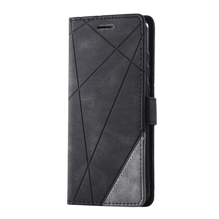 For Huawei P30 Skin Feel Splicing Horizontal Flip Leather Case with Holder & Card Slots & Wallet & Photo Frame