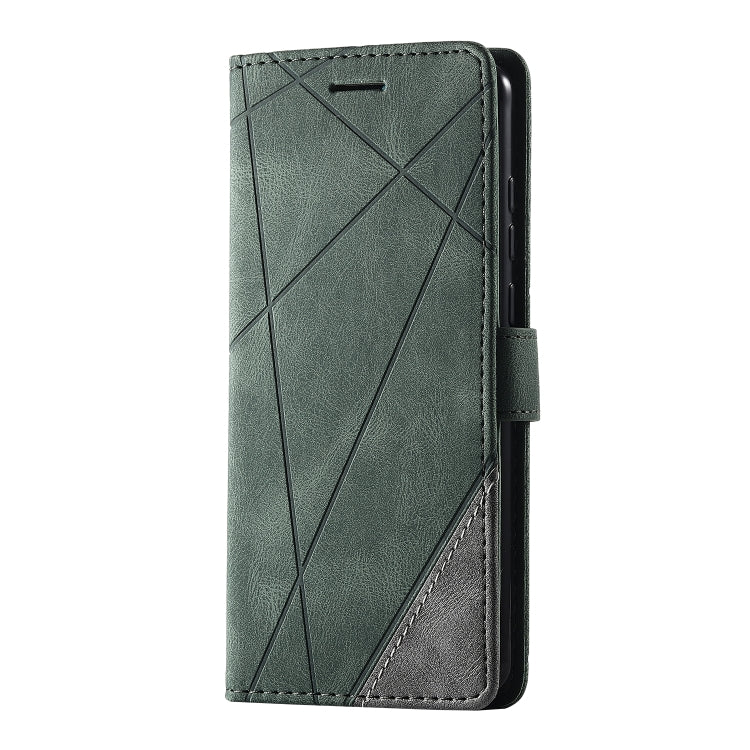 For Huawei P30 Skin Feel Splicing Horizontal Flip Leather Case with Holder & Card Slots & Wallet & Photo Frame