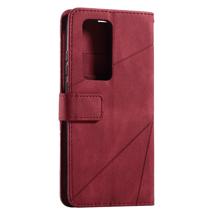 For Huawei P40 Pro Skin Feel Splicing Horizontal Flip Leather Case with Holder & Card Slots & Wallet & Photo Frame