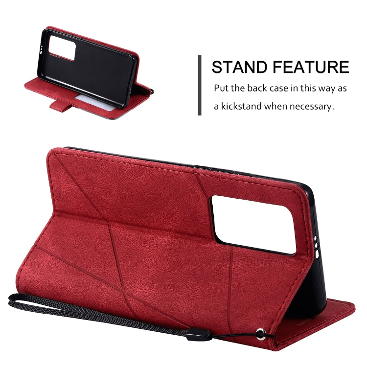 For Huawei P40 Pro Skin Feel Splicing Horizontal Flip Leather Case with Holder & Card Slots & Wallet & Photo Frame