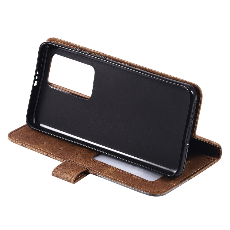 For Huawei P40 Pro Skin Feel Splicing Horizontal Flip Leather Case with Holder & Card Slots & Wallet & Photo Frame