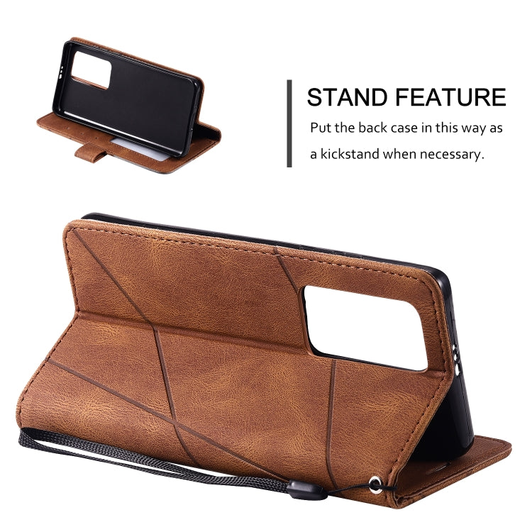 For Huawei P40 Pro Skin Feel Splicing Horizontal Flip Leather Case with Holder & Card Slots & Wallet & Photo Frame