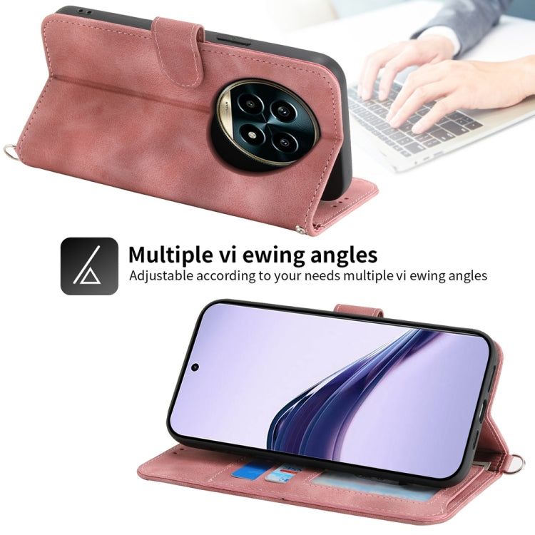 For Realme 13 Pro / 13 Pro+ Global Skin Feel Flowers Embossed Wallet Leather Phone Case