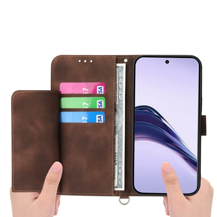 For Realme 13 Pro / 13 Pro+ Global Skin Feel Flowers Embossed Wallet Leather Phone Case