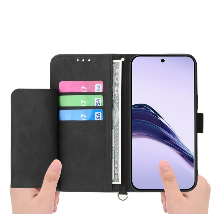 For Realme 13 Pro / 13 Pro+ Global Skin Feel Flowers Embossed Wallet Leather Phone Case