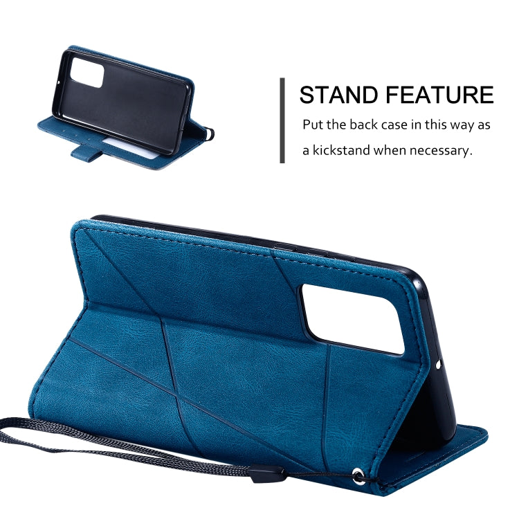 For Huawei P40 Skin Feel Splicing Horizontal Flip Leather Case with Holder & Card Slots & Wallet & Photo Frame