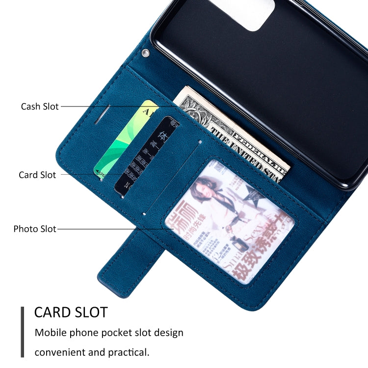 For Huawei P40 Skin Feel Splicing Horizontal Flip Leather Case with Holder & Card Slots & Wallet & Photo Frame