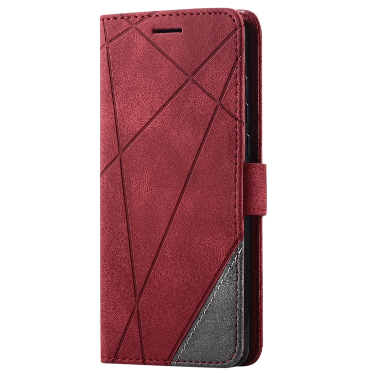 For Huawei P40 Skin Feel Splicing Horizontal Flip Leather Case with Holder & Card Slots & Wallet & Photo Frame