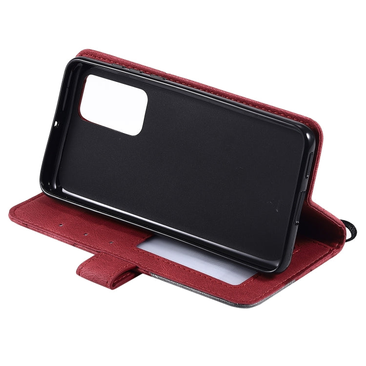 For Huawei P40 Skin Feel Splicing Horizontal Flip Leather Case with Holder & Card Slots & Wallet & Photo Frame