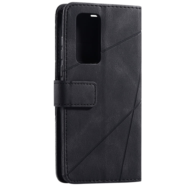 For Huawei P40 Skin Feel Splicing Horizontal Flip Leather Case with Holder & Card Slots & Wallet & Photo Frame