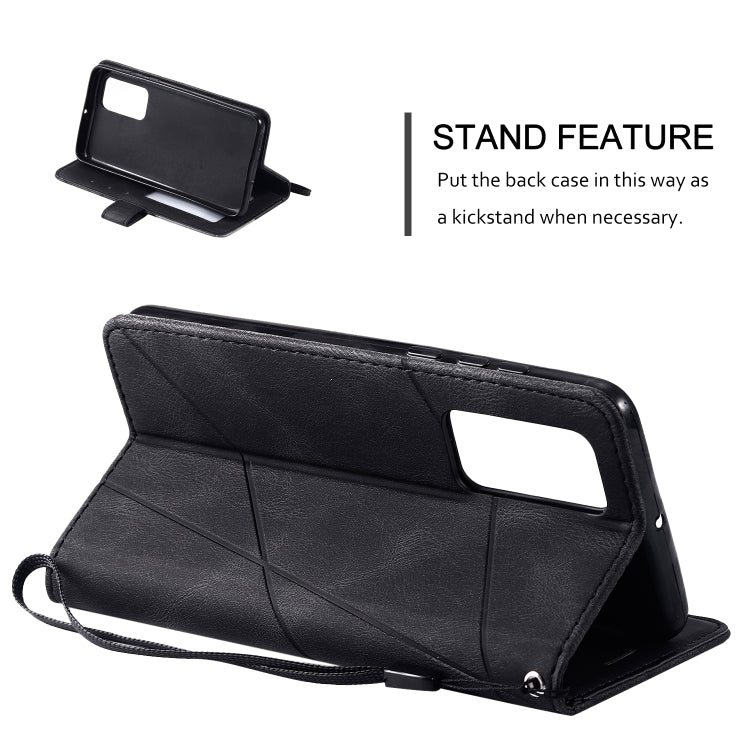 For Huawei P40 Skin Feel Splicing Horizontal Flip Leather Case with Holder & Card Slots & Wallet & Photo Frame