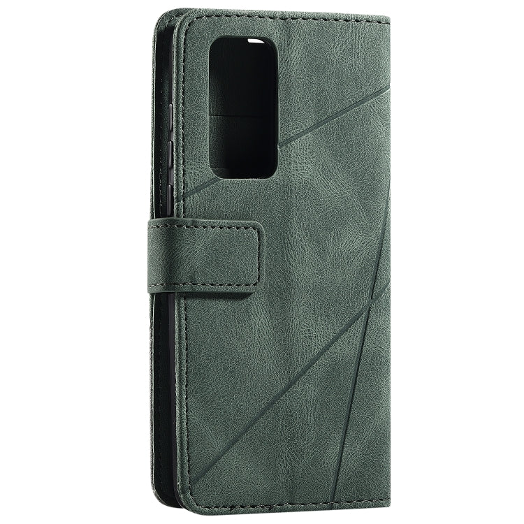 For Huawei P40 Skin Feel Splicing Horizontal Flip Leather Case with Holder & Card Slots & Wallet & Photo Frame