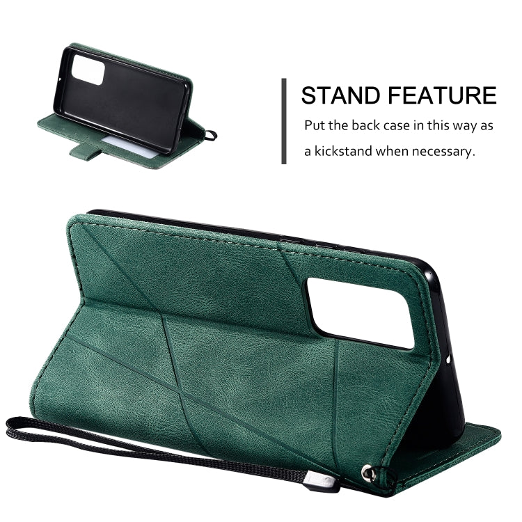 For Huawei P40 Skin Feel Splicing Horizontal Flip Leather Case with Holder & Card Slots & Wallet & Photo Frame