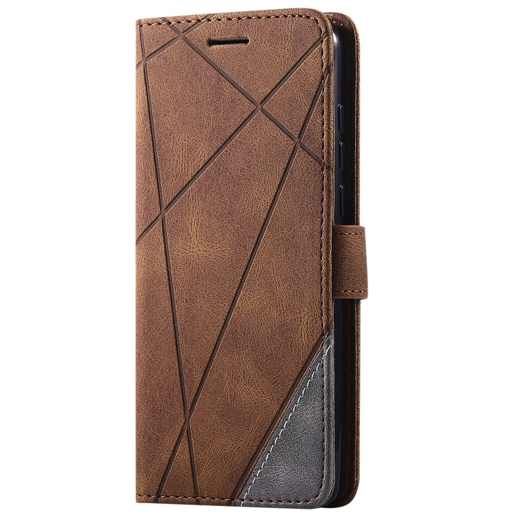 For Huawei P40 Skin Feel Splicing Horizontal Flip Leather Case with Holder & Card Slots & Wallet & Photo Frame