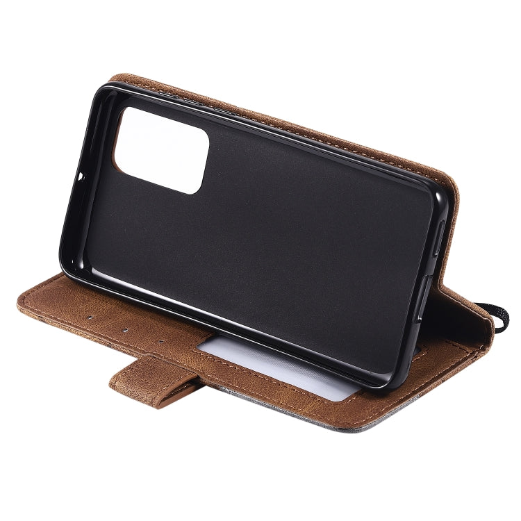 For Huawei P40 Skin Feel Splicing Horizontal Flip Leather Case with Holder & Card Slots & Wallet & Photo Frame