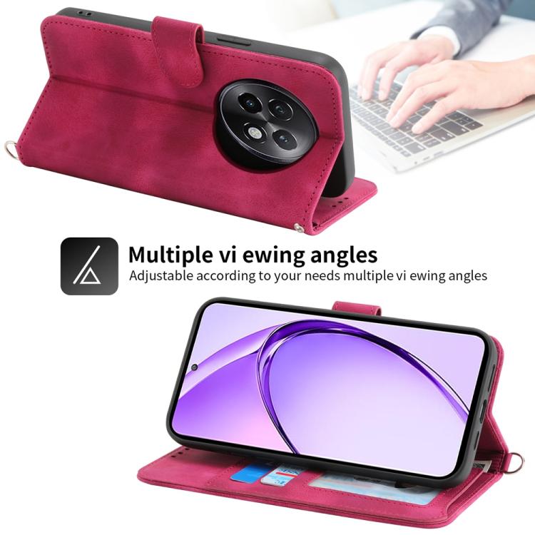 For Realme 13+ Skin Feel Flowers Embossed Wallet Leather Phone Case