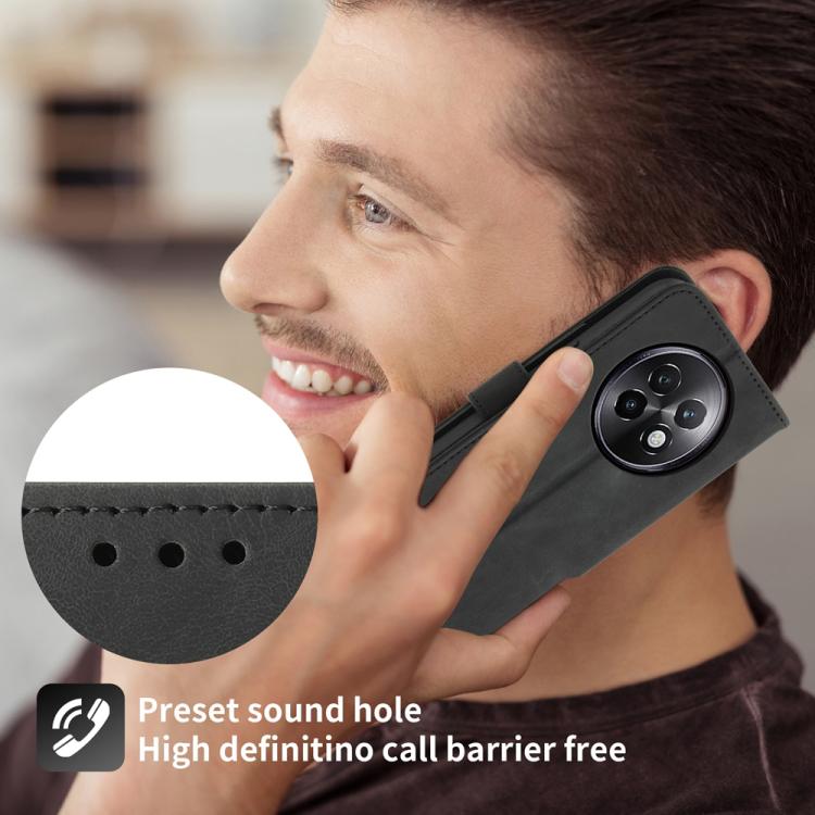 For Realme 13+ Skin Feel Flowers Embossed Wallet Leather Phone Case