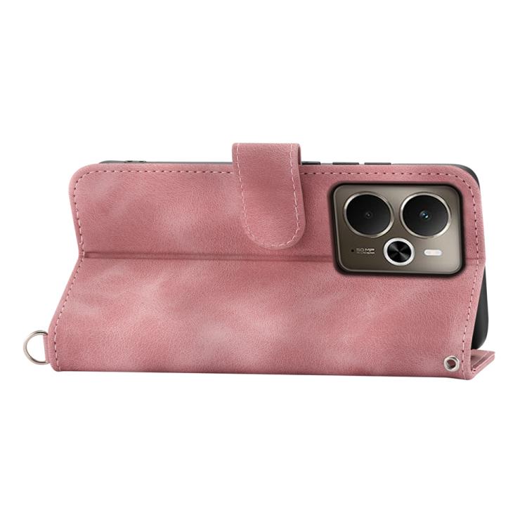 For Realme 14 / Realme P3 5G Skin Feel Flowers Embossed Wallet Leather Phone Case