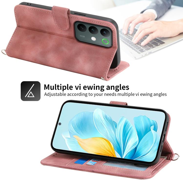 For Realme C85 Pro 4G Skin Feel Flowers Embossed Wallet Leather Phone Case