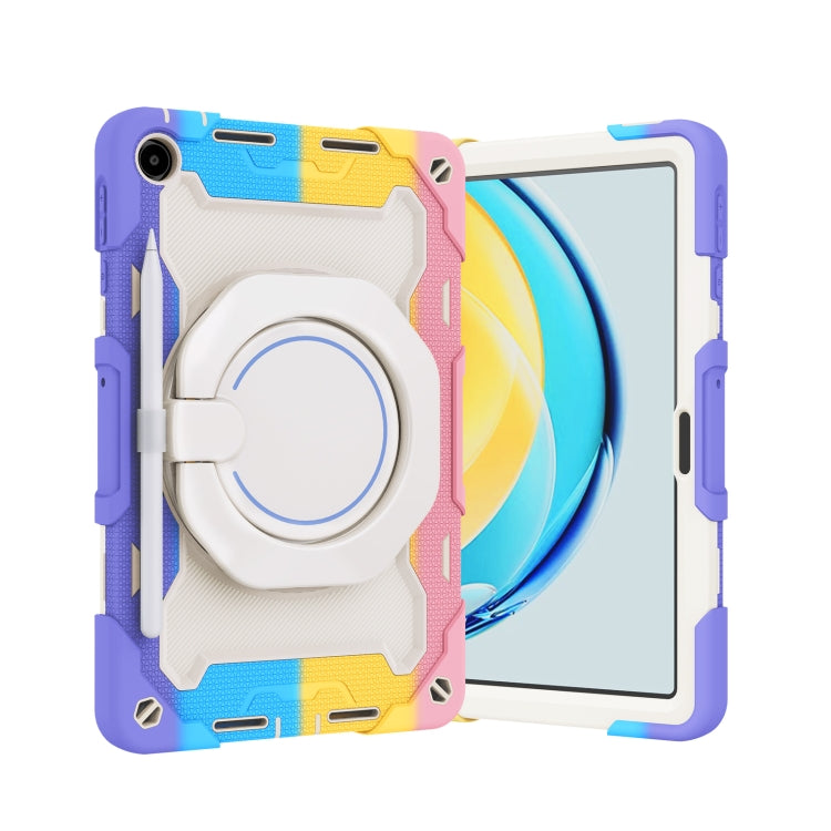 For Huawei MatePad SE 10.4 2023 Armor Contrast Color Silicone + PC Tablet Case