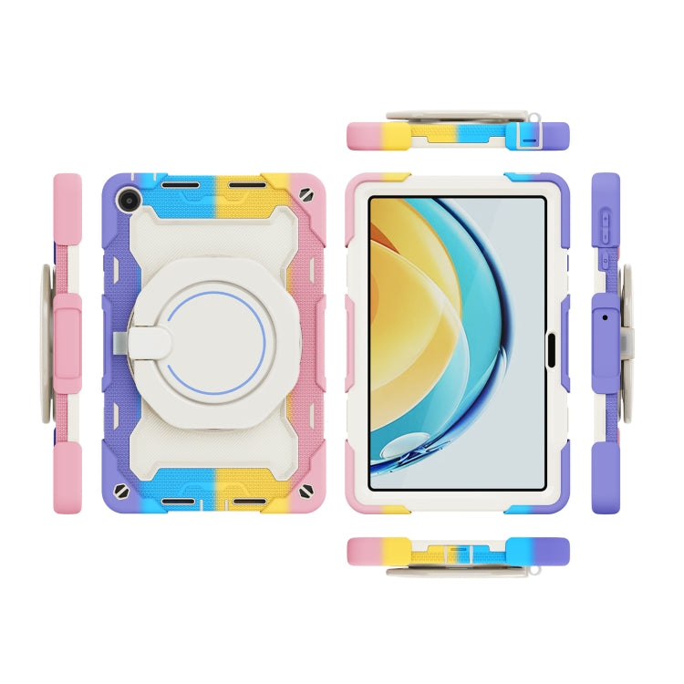 For Huawei MatePad SE 10.4 2023 Armor Contrast Color Silicone + PC Tablet Case