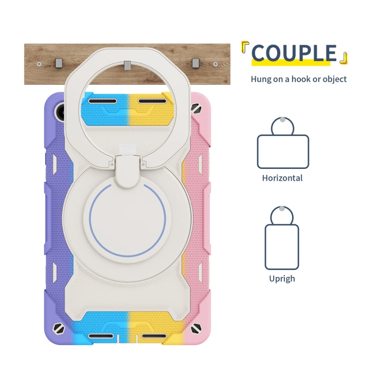 For Huawei MatePad SE 10.4 2023 Armor Contrast Color Silicone + PC Tablet Case