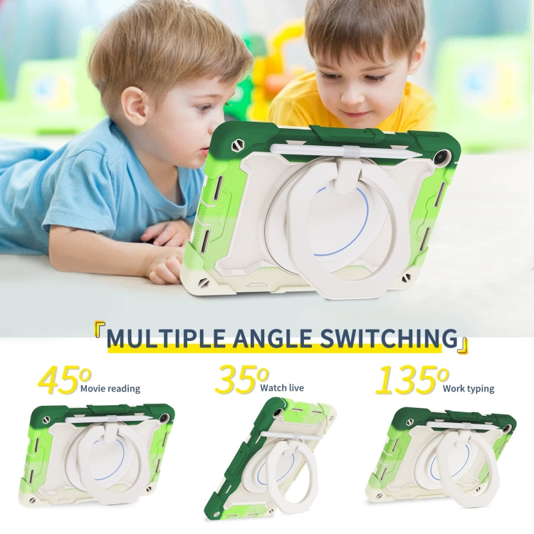 For Huawei MatePad SE 10.4 2023 Armor Contrast Color Silicone + PC Tablet Case