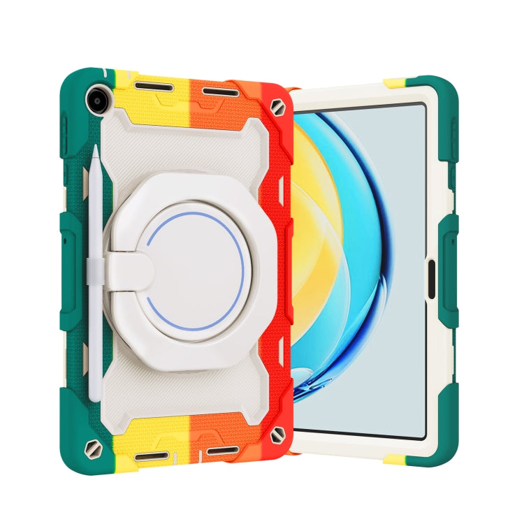 For Huawei MatePad SE 10.4 2023 Armor Contrast Color Silicone + PC Tablet Case