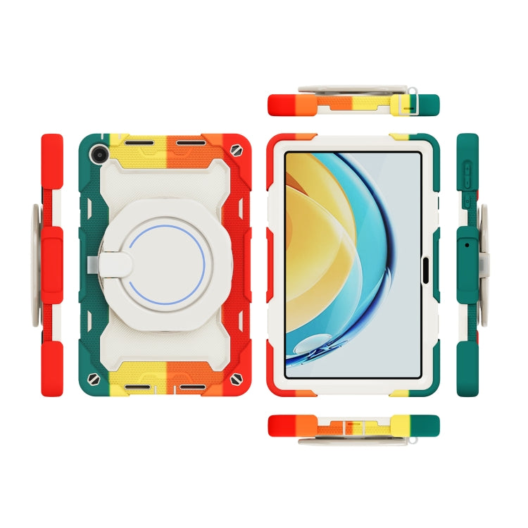 For Huawei MatePad SE 10.4 2023 Armor Contrast Color Silicone + PC Tablet Case